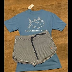 Southern tide tshirt snd shorts combo